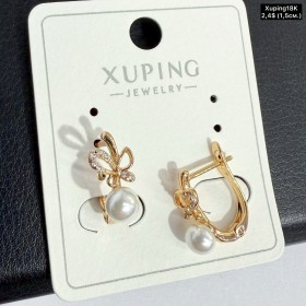 Сережки Xuping18К 20409 (1.5см)